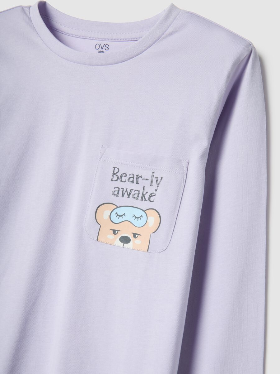 Girls' multicolour check regular fit pure cotton pyjamas_2