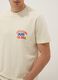 Beiges T-Shirt aus reinem Baumwolljersey mit Schriftzug, Regular Fit_3