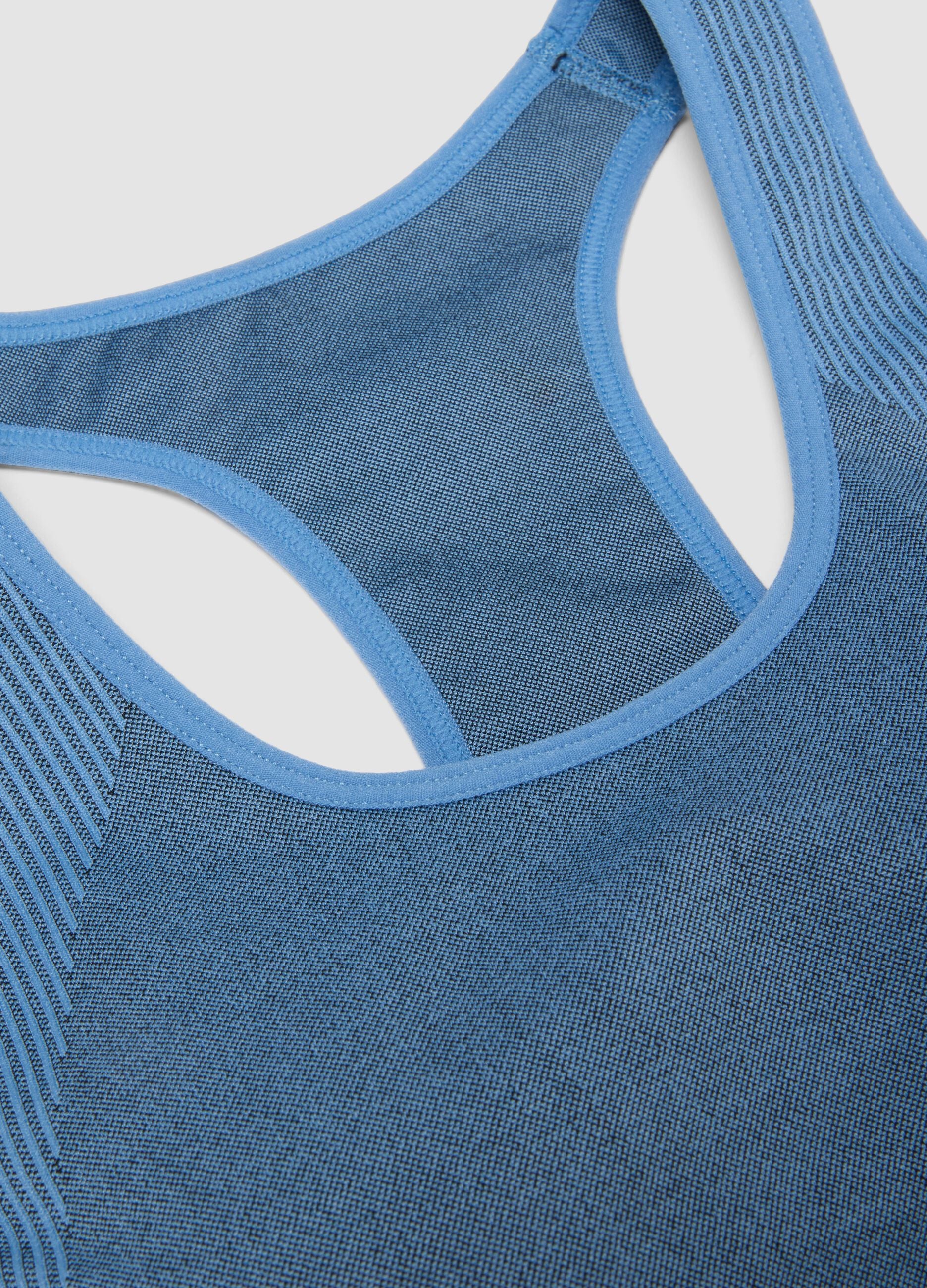 ALTAVIA Breathable Padded Technical Blue Top