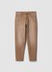 Brown denim jeans in stretch cotton, relaxed fit_4