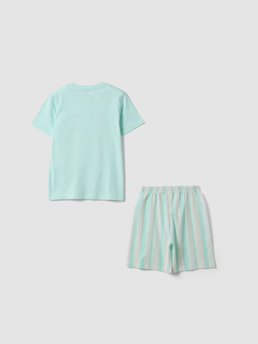 Hellblauer Kinderpyjama aus reiner Bio-Baumwolle, Regular Fit_1