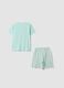 Light blue pure organic cotton kids' pyjamas, regular fit_1