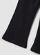 Black pure cotton flare-fit joggers for girls_2