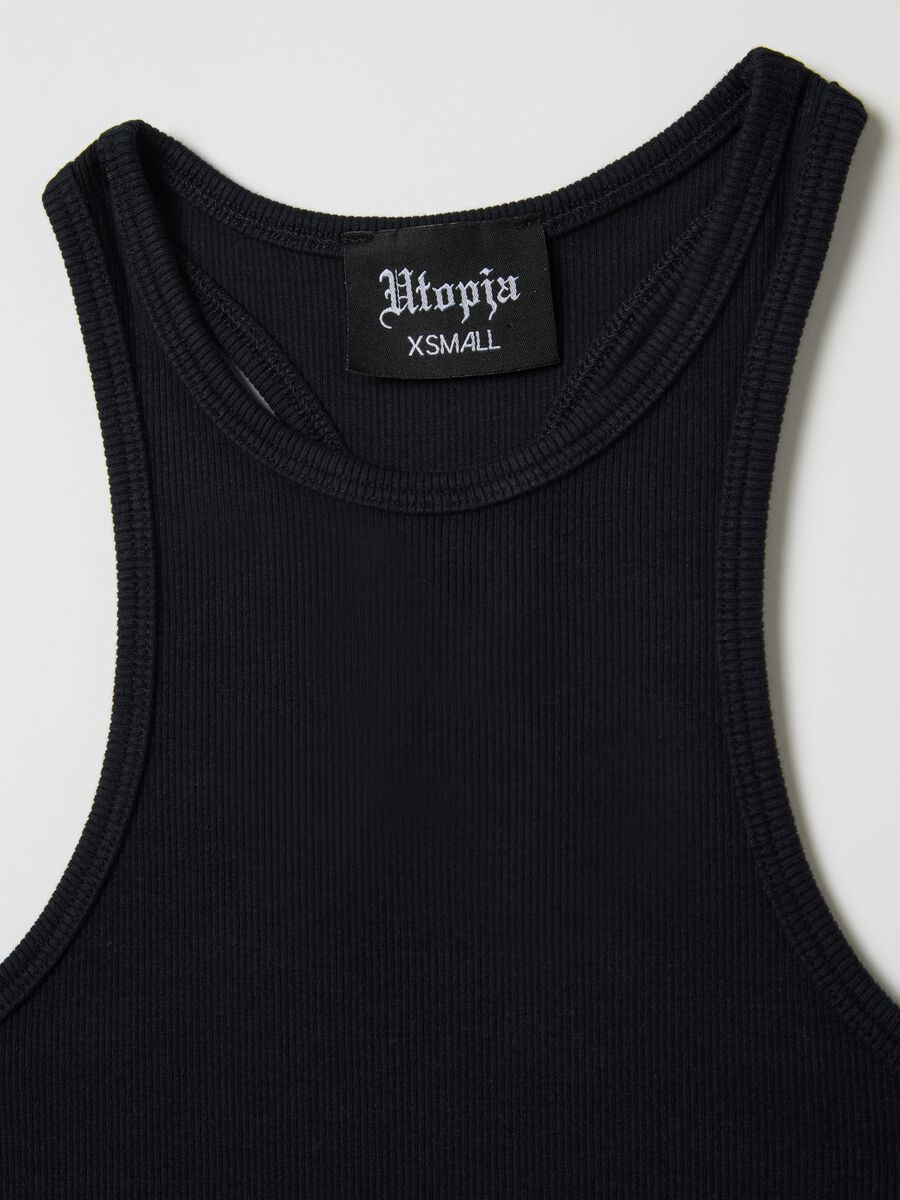 Tank Top Crew Neck Black_6
