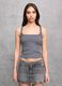 Vintage Grey Square-Neck Tank Top_0