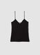 Black organic cotton tank top with thin straps_4
