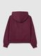 Girl's purple pure cotton hoodie regular fit_4