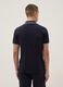 Blue stretch cotton polo shirt, regular fit_3