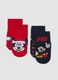 2er-Pack kurze rutschfeste Socken aus elastischer Bio-Baumwolle Mickey & Friends_0