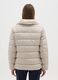Beige Quilted Jacket Regular Fit_3