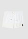 White swim shorts with elasticated waistband_0