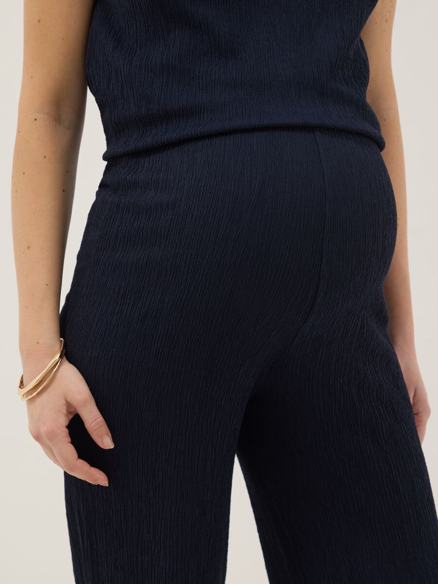 Blaue Umstandshose Relaxed Fit_3