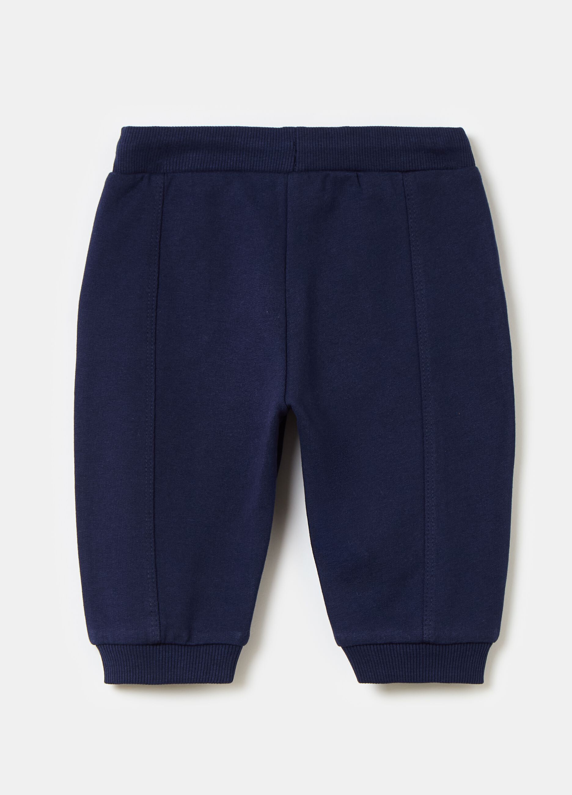 Joggers in organic cotton with drawstring