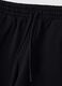 Schwarze Jogger aus reiner Baumwolle mit elastischem Bund, Oversize-Fit_1