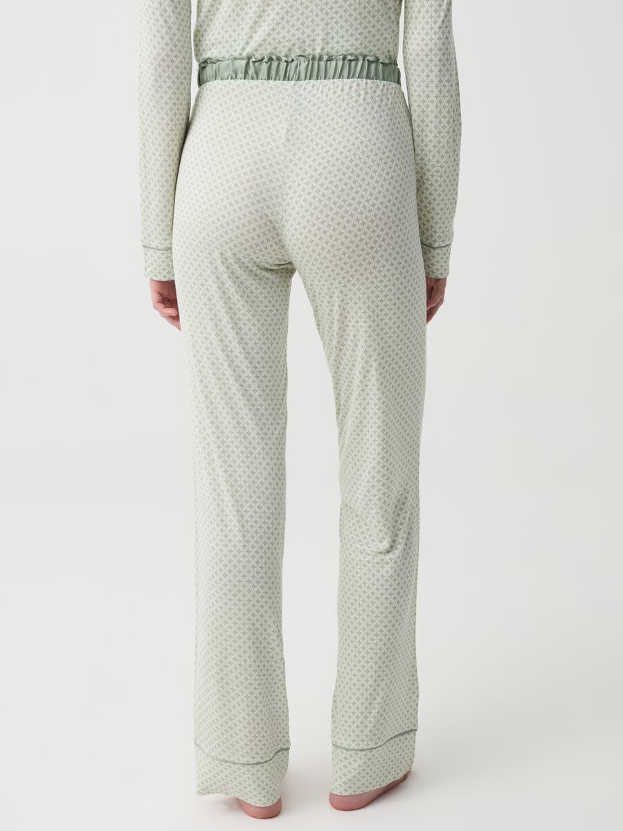 Pyjama trousers with micro pattern_2
