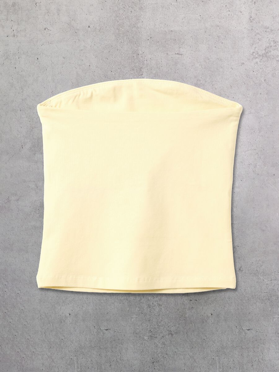 Pastelno žuti bandeau top_5