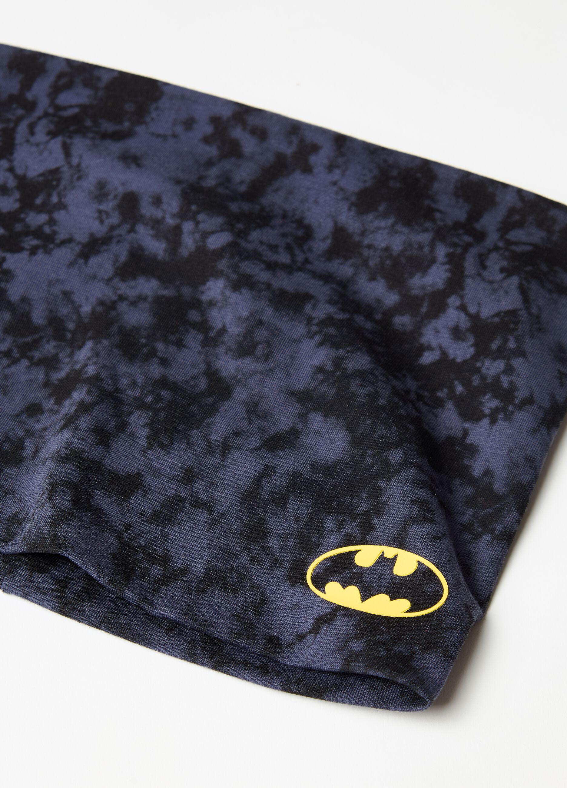 Organic cotton neck warmer with Batman print