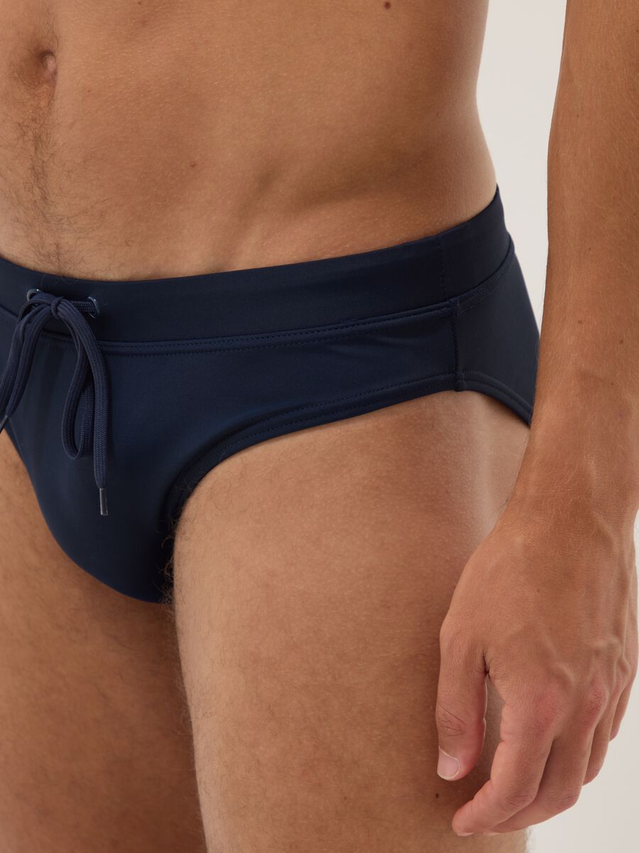 Blue stretch swim briefs_3