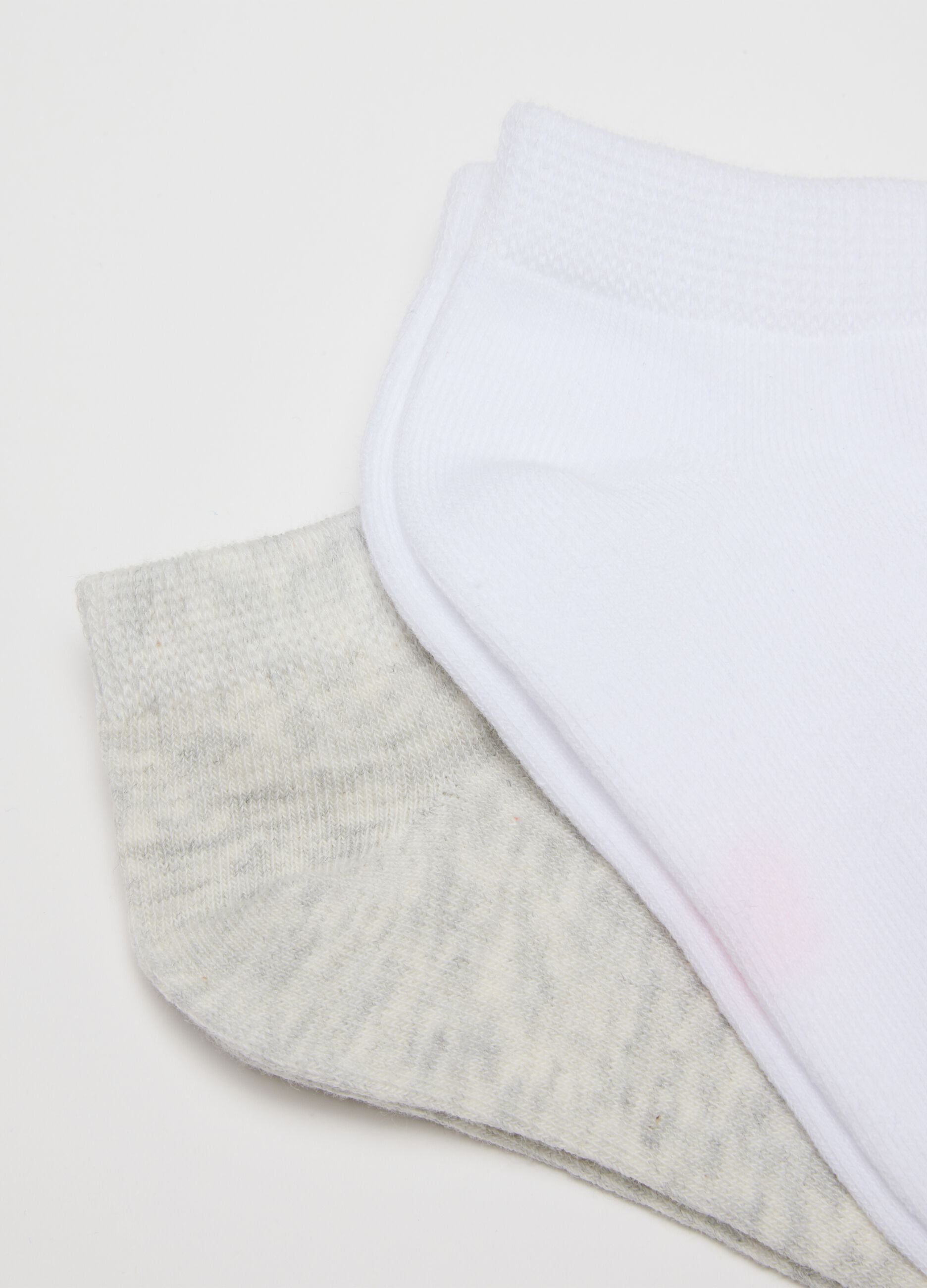 Multipack of multicoloured cotton ankle socks for girls