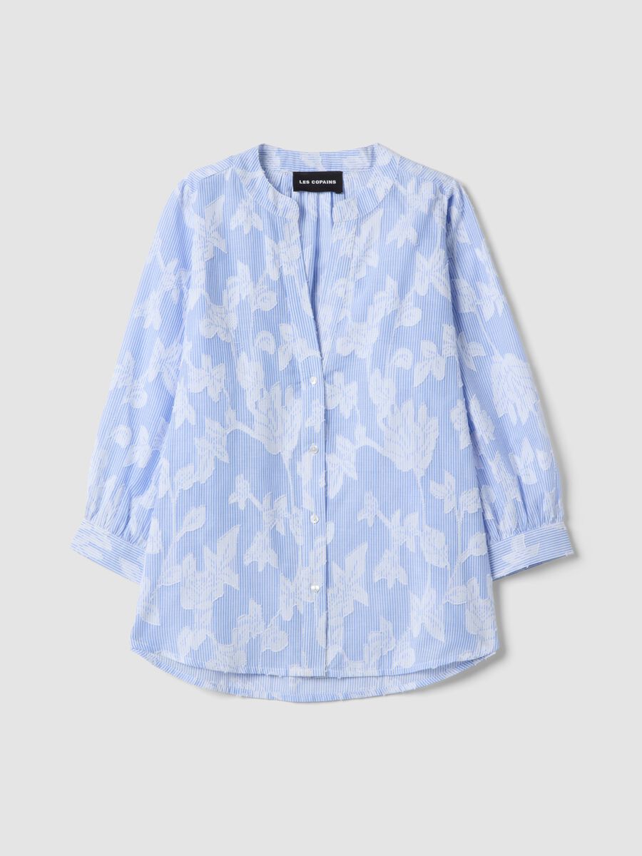 Multicolour pure cotton regular fit shirt with floral design_4