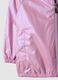 Pink waterproof girl's jacket regular fit with zip and hood_3