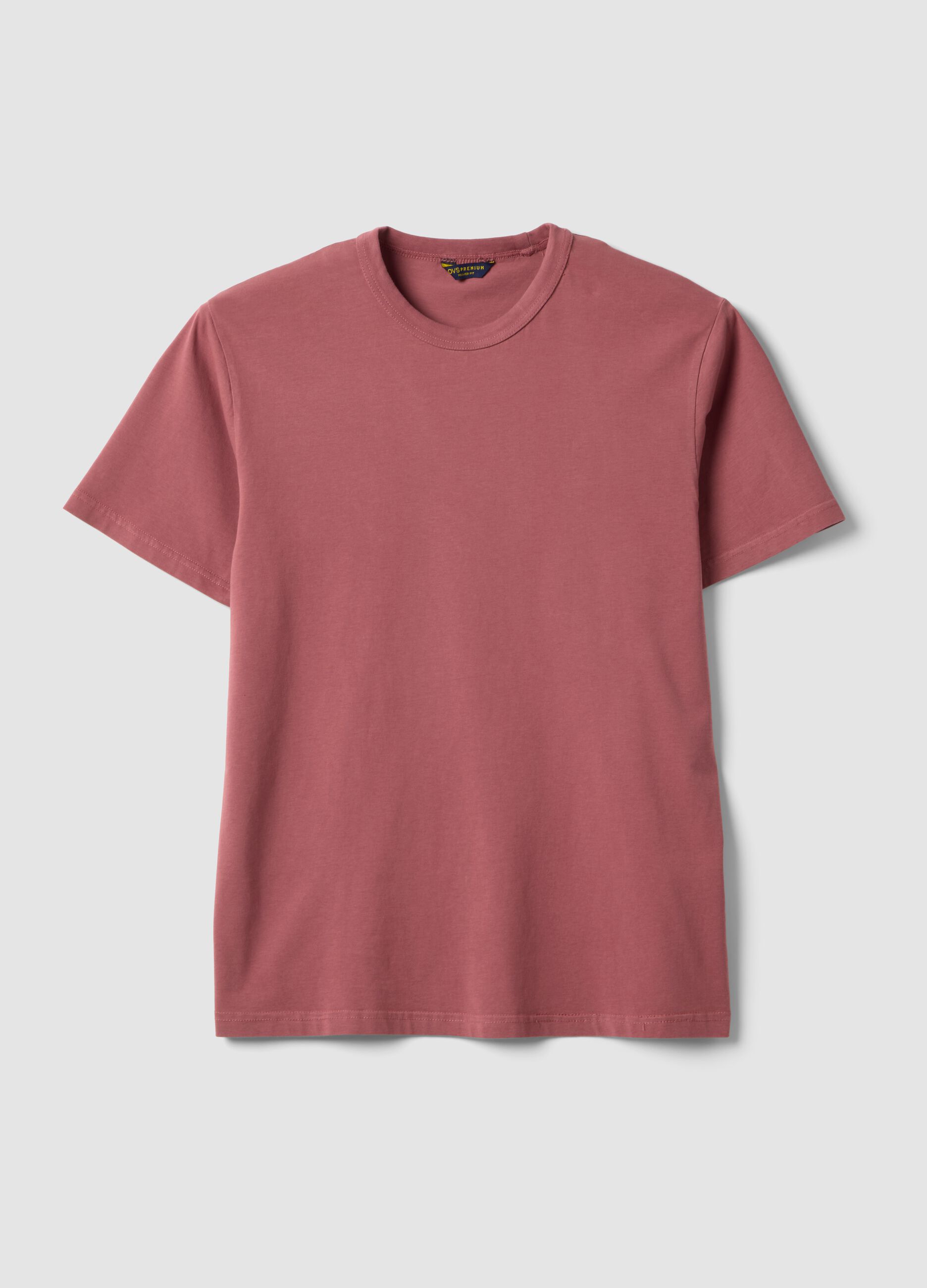 Pink pure cotton relaxed-fit T-shirt