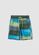 Multicoloured striped pure cotton shorts for boys_0