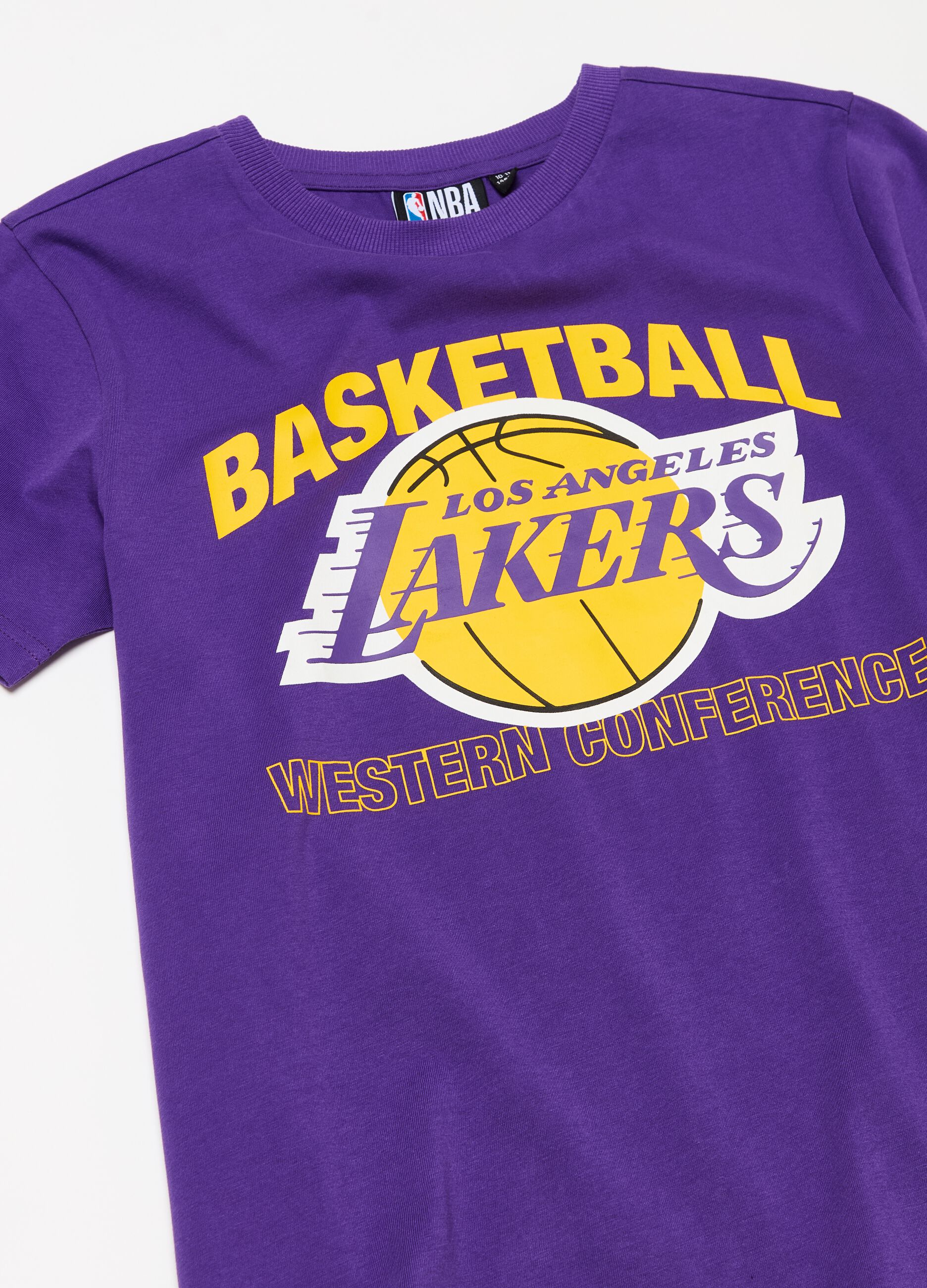 Camiseta de algodón NBA Los Angeles Lakers