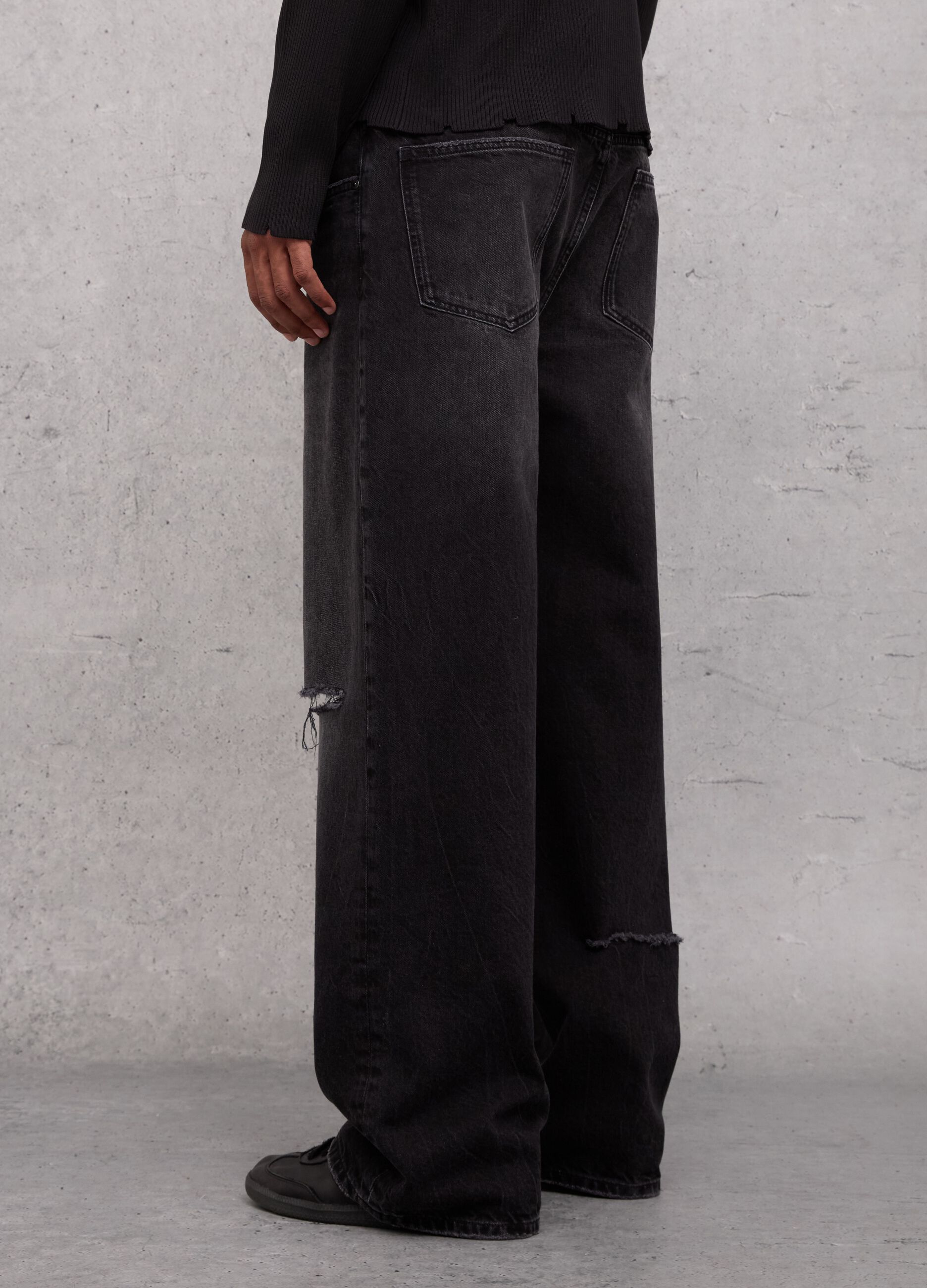 Baggy Denim Washed Black