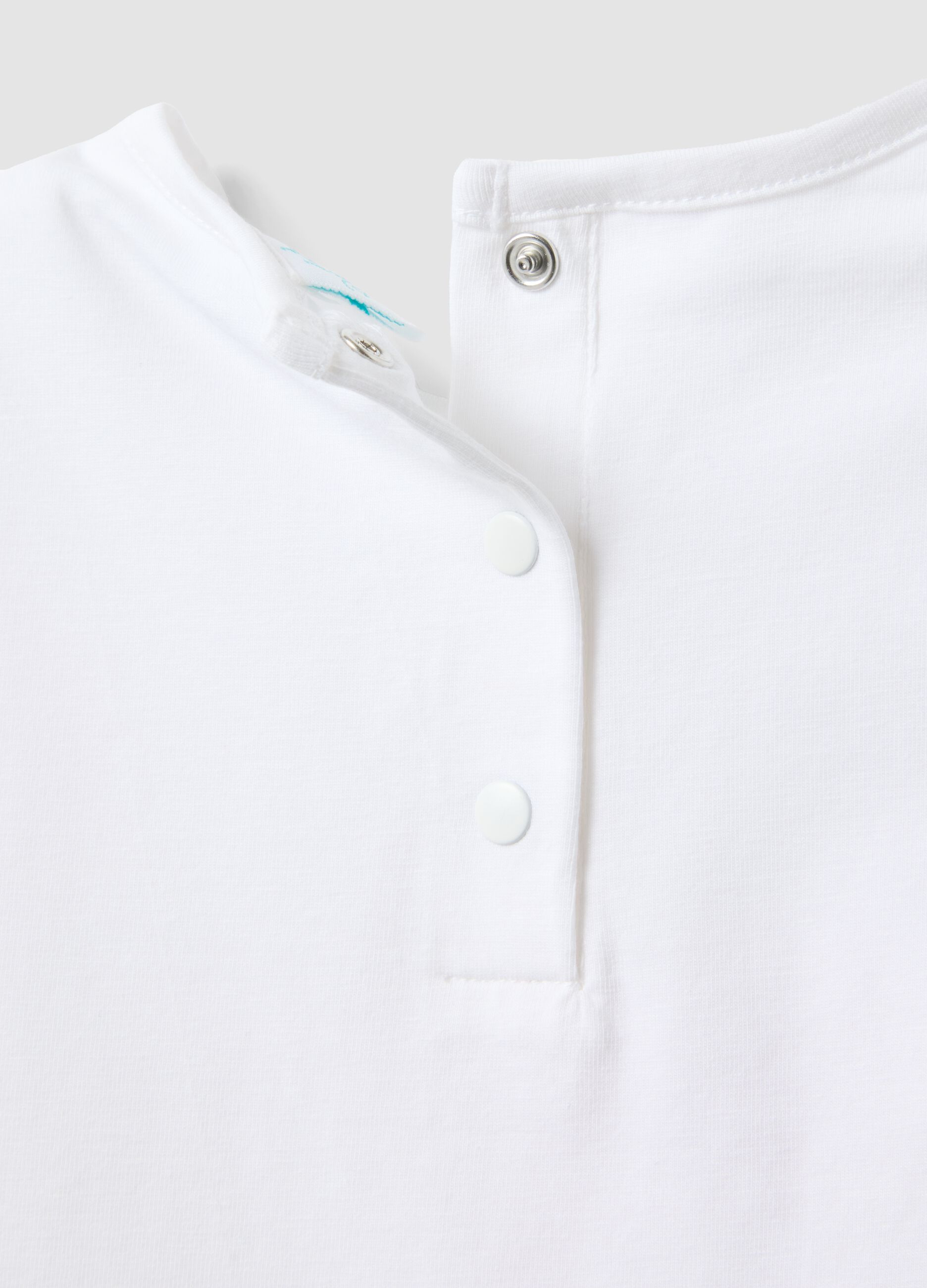 Mehrfarbiges Set aus Stretch-Baumwolle f&uuml;r Baby-M&auml;dchen mit Stitch-Print