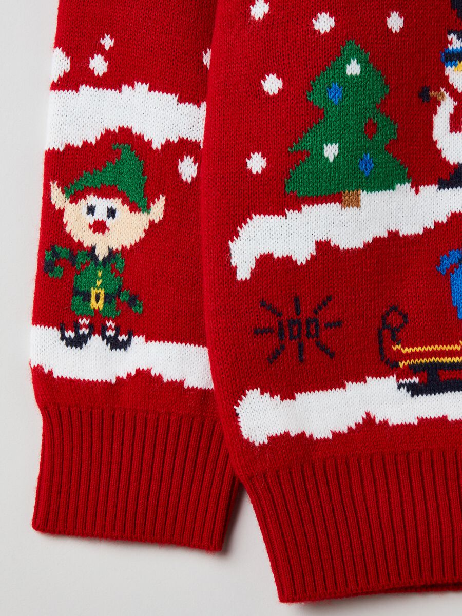 Christmas Jumper with jacquard drawings_2