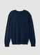 Blauer Rundhalspullover aus Viskosemix, Regular Fit_6