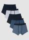 Multipack of five multicolour organic stretch-cotton boxers_0