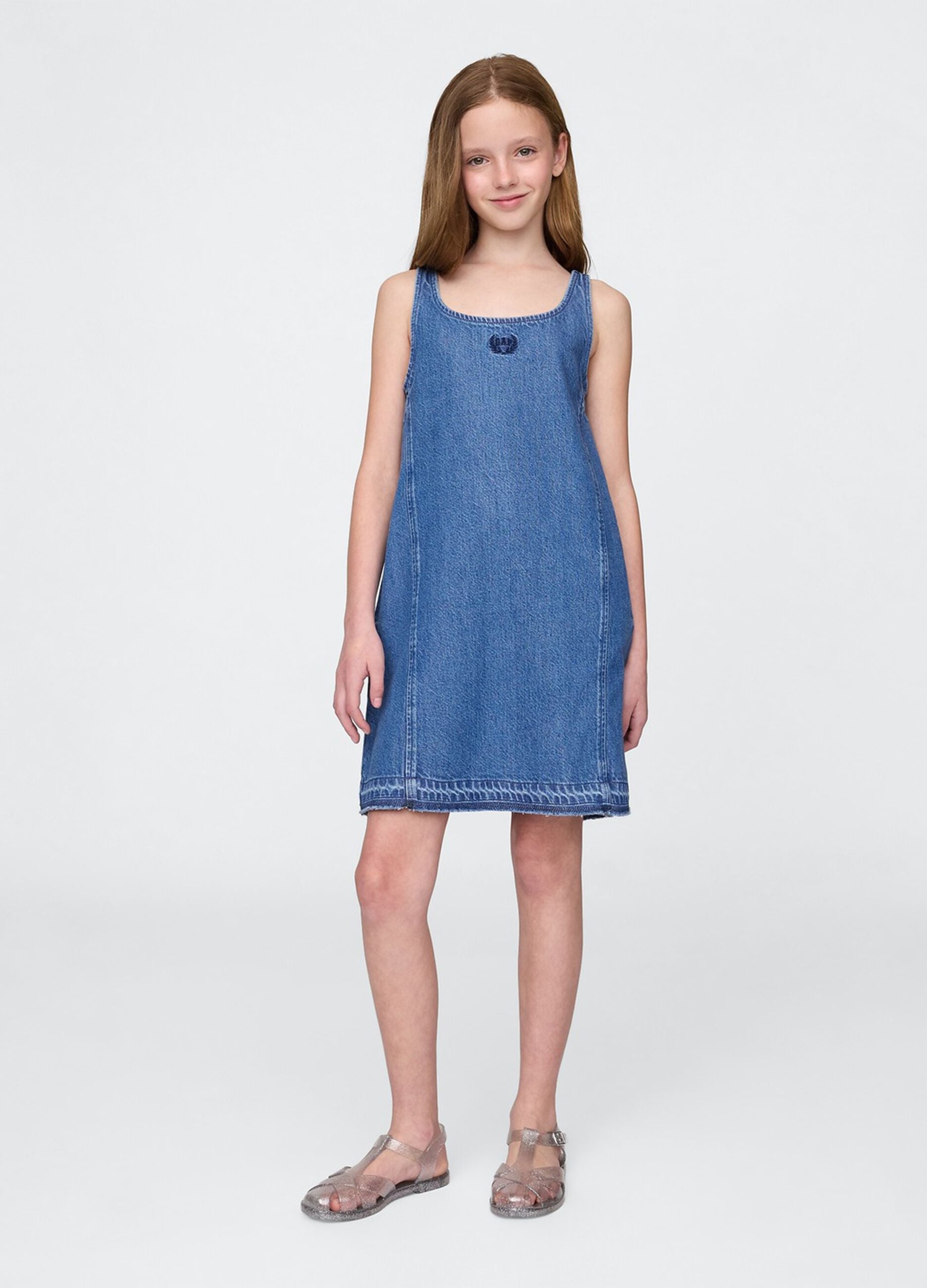 Cotton and lyocell-blend denim dress