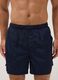 Blue swim shorts with elasticated waistband_1