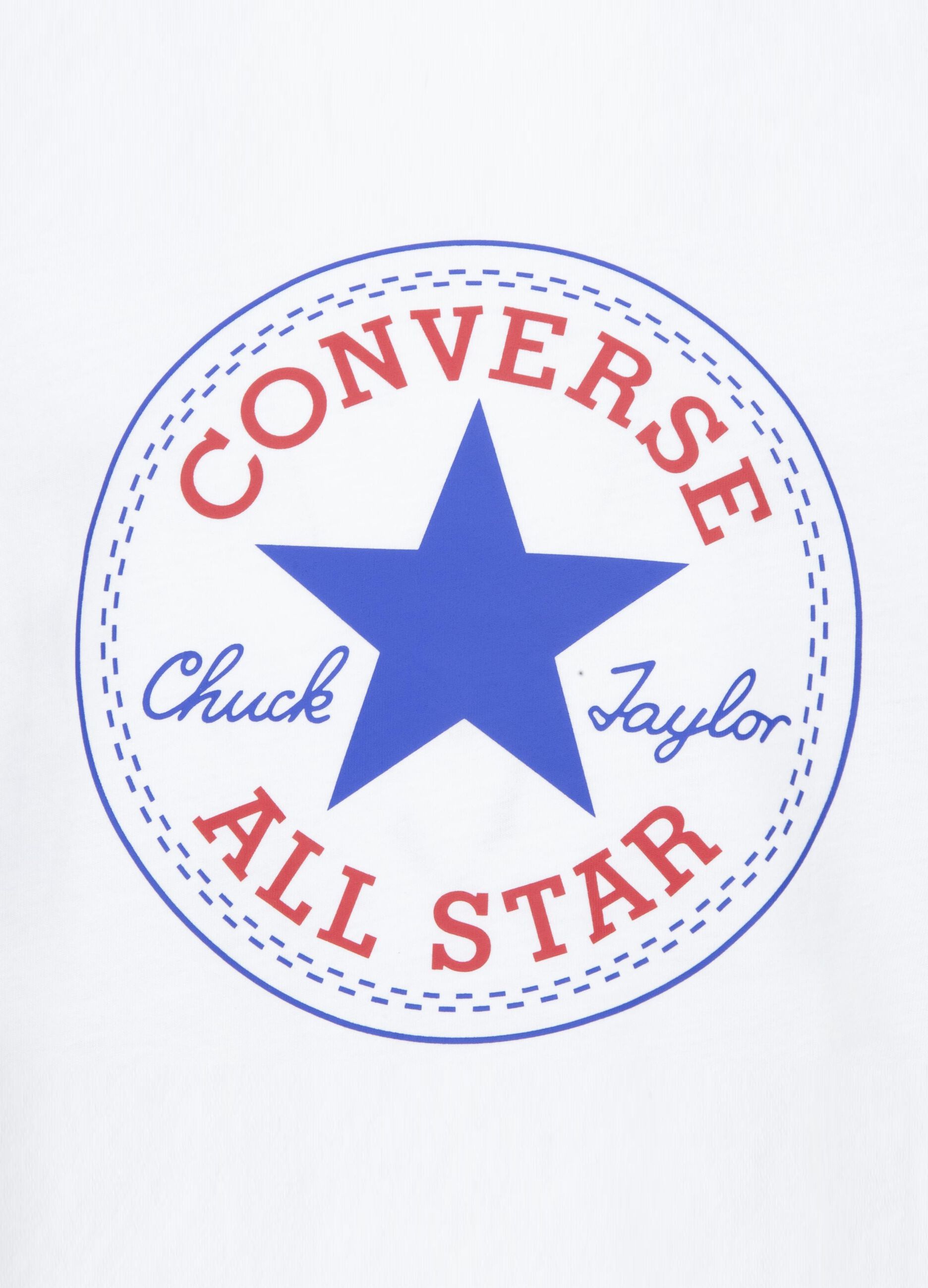 Round-neck T-shirt with Chuck Taylor logo print