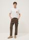 Wei&szlig;es T-Shirt aus reiner Baumwolle mit Print, Regular Fit_1