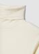White stretch viscose top with mock neck, regular fit_5