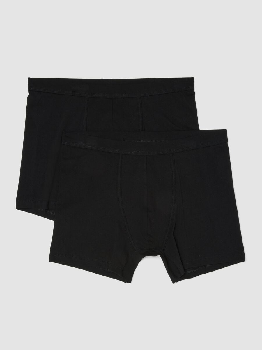 Pack de 2 boxers pretos em algod&atilde;o Supima el&aacute;stico_4