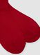 2-pack of red and beige organic stretch cotton socks with print_2