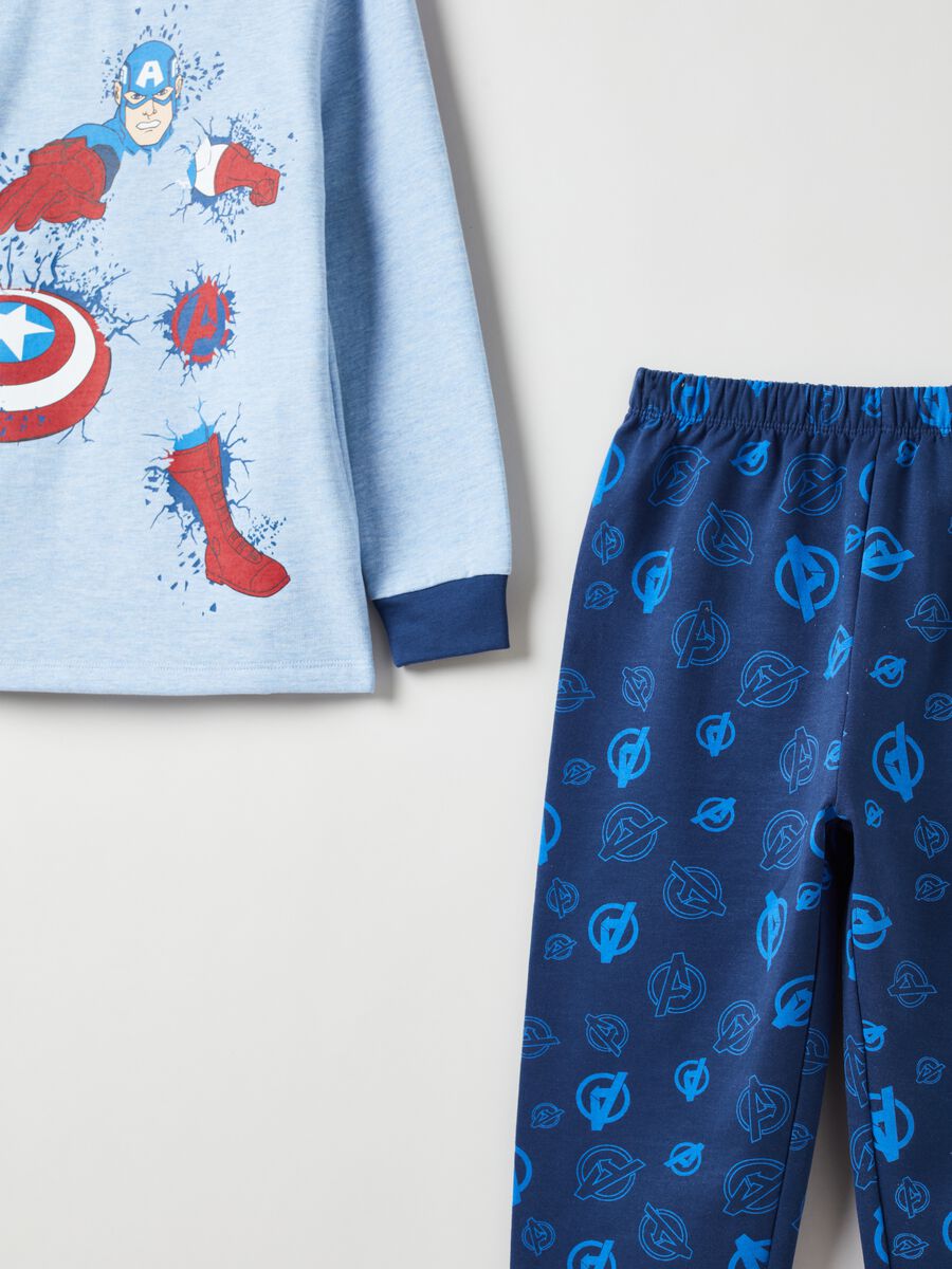 Pijama largo con estampado Capitán América_2