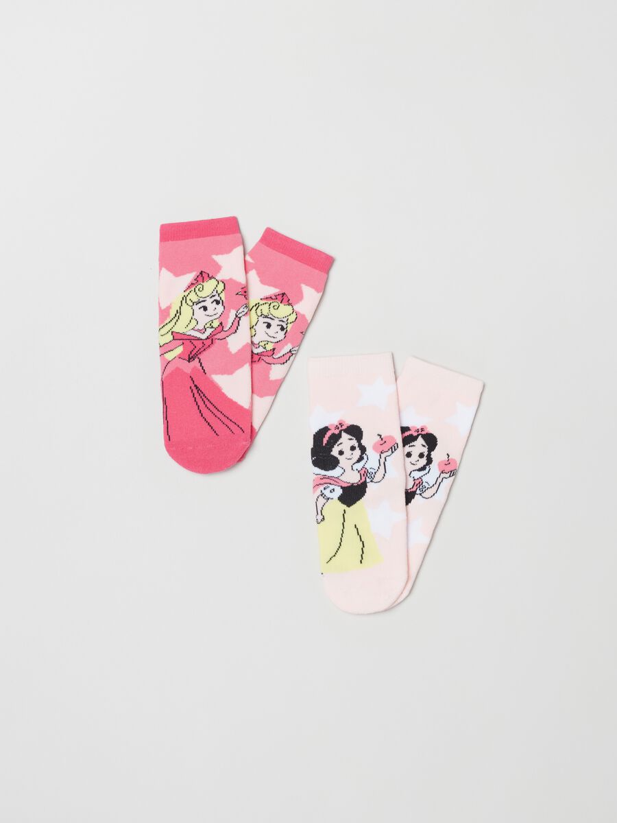 Two-pair pack slipper socks with Princess design_1