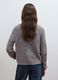 Grey pure cotton knit cardigan in regular fit_3