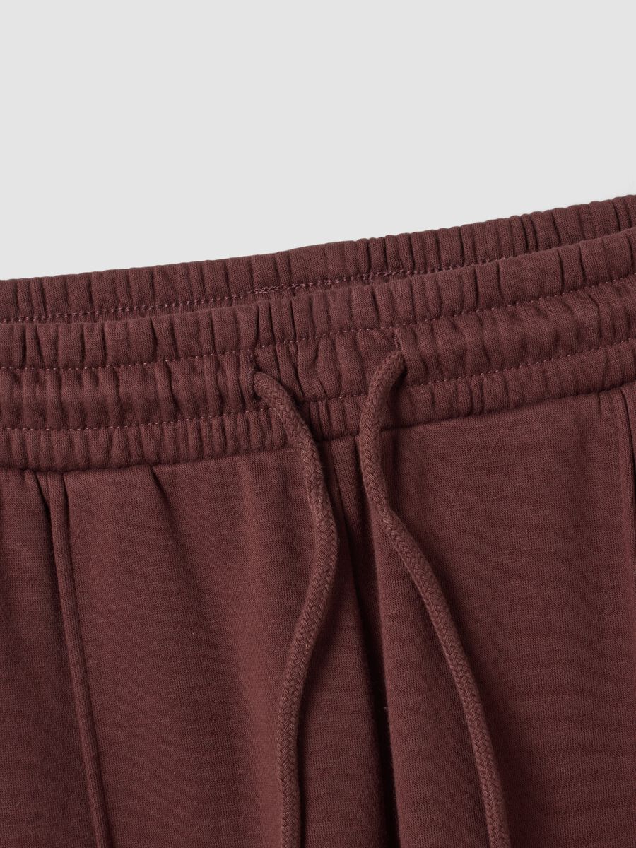 Brown cotton-blend straight-fit joggers_6