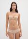 Regular fit beige stretch fabric slip_0