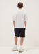 Schwarz-weisses Jungen-Set aus reiner Baumwolle mit Print, Oversize-Passform_1
