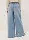 Jeans in pure blue denim cotton wide leg_2