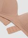 Beige stretch cotton bra with light padding_5