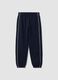 Blue organic cotton comfort-fit joggers for boys_0