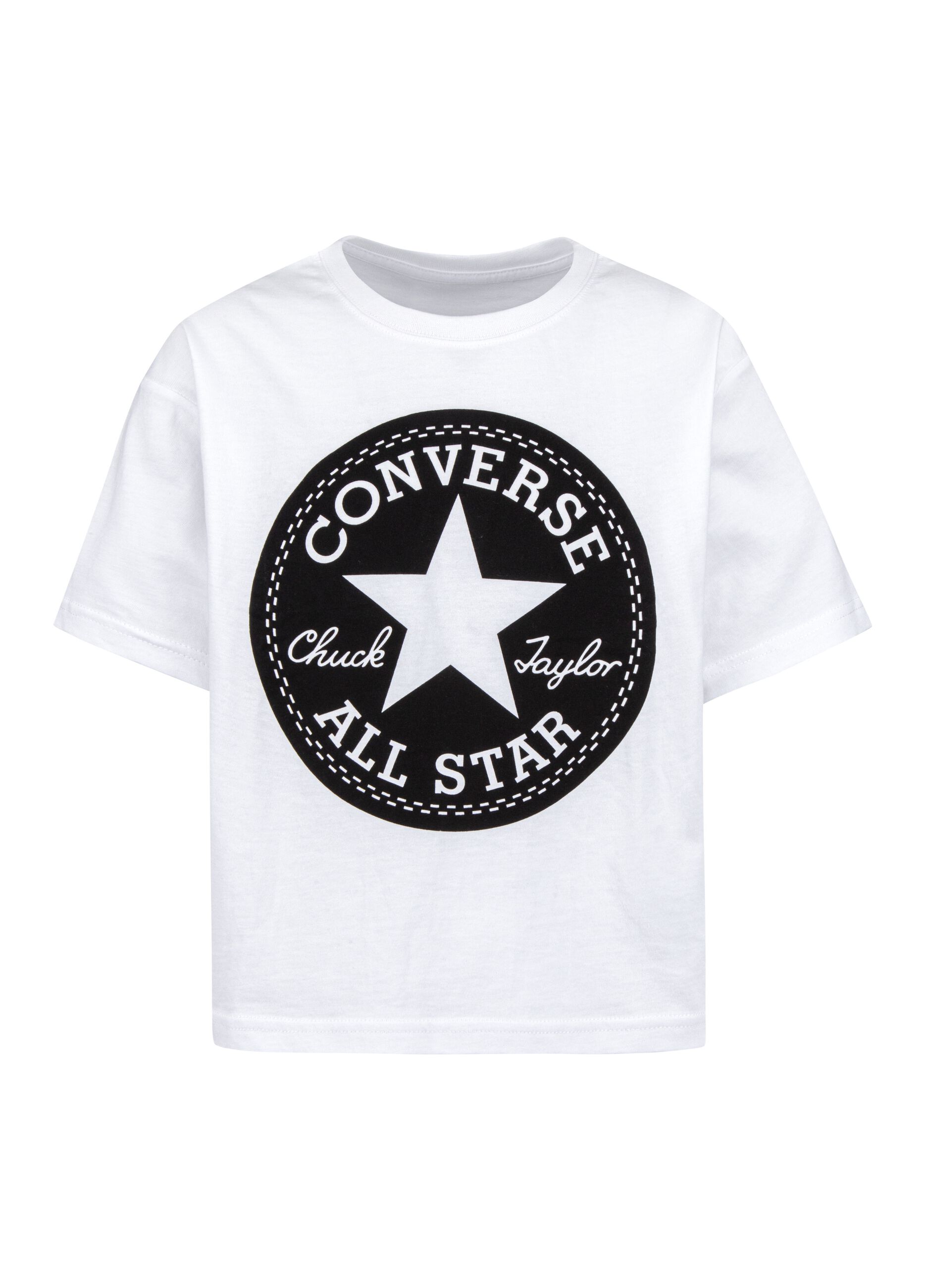 Cropped T-shirt with Chuck Patch logo print